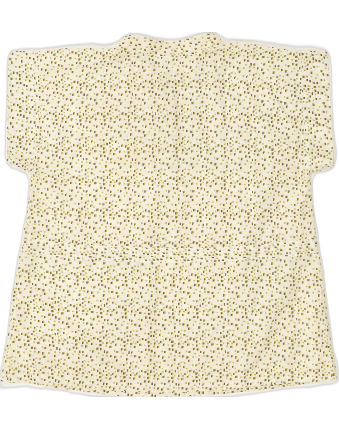 VINTAGE Womens Blouse Top UK 18 XL Beige Spotted Cotton | Vintage Vintage | Thrift | Second-Hand Vintage | Used Clothing | Messina Hembry 
