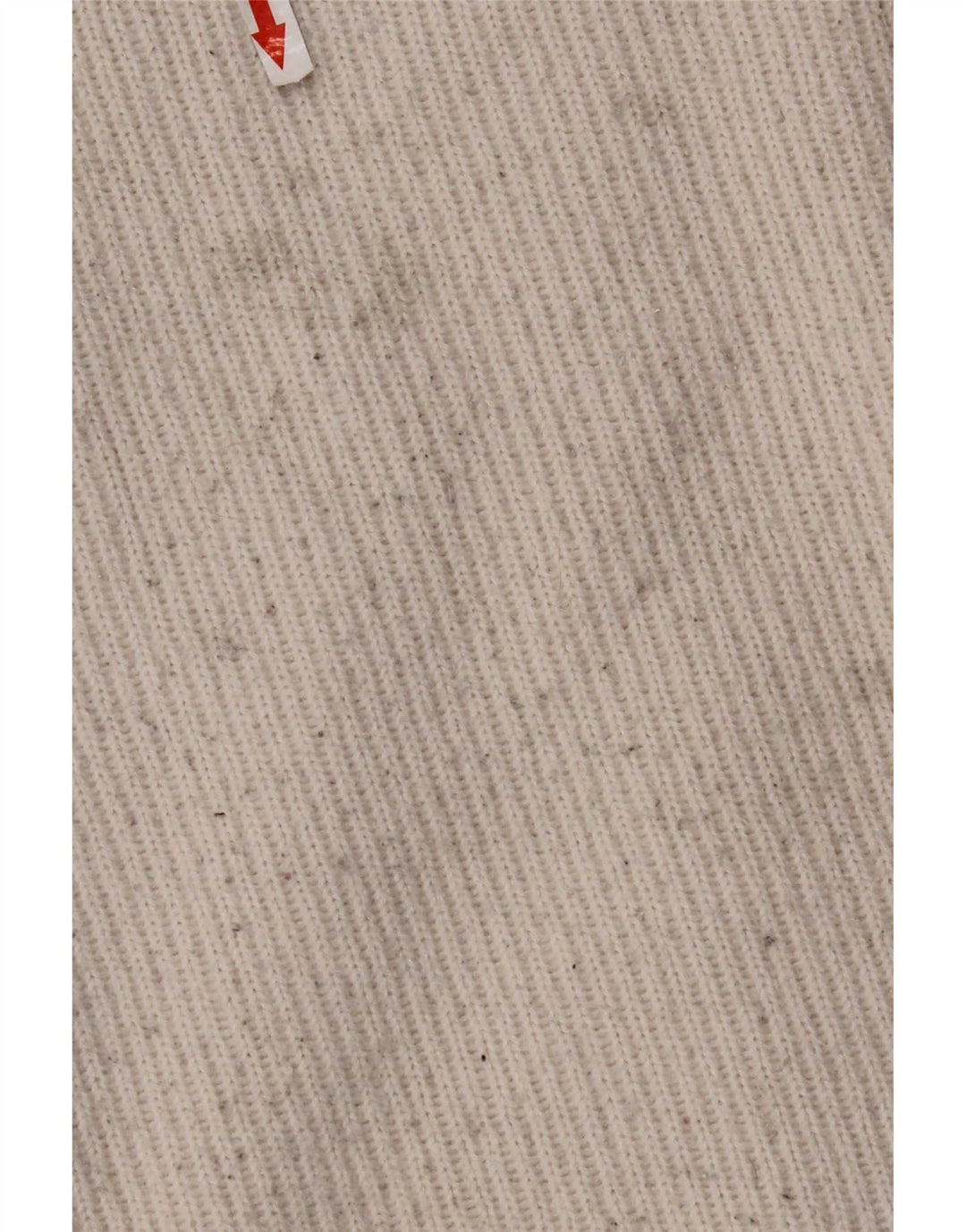 Maglione maglione girocollo da donna Zara UK 14 poliestere bianco sporco medio