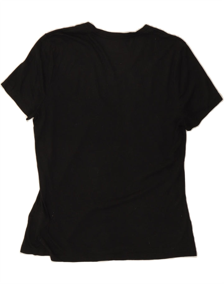 REEBOK Womens T-Shirt Top UK 16/18 Large Black Polyester Vintage Reebok and Second-Hand Reebok from Messina Hembry 