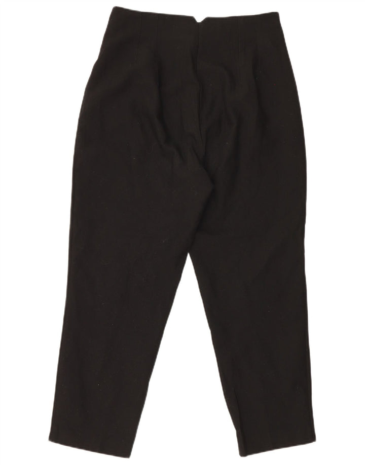 Pantaloni da abito affusolati Zara da donna grandi W30 L27 poliestere nero