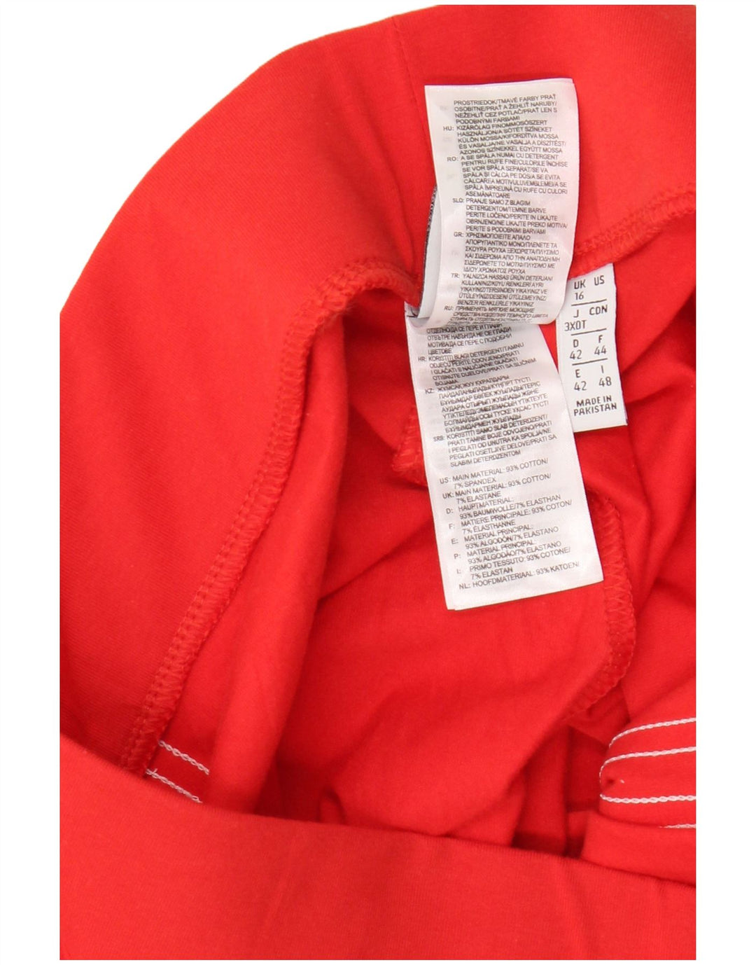 Leggings da donna ADIDAS UK 16 grande rosso cotone