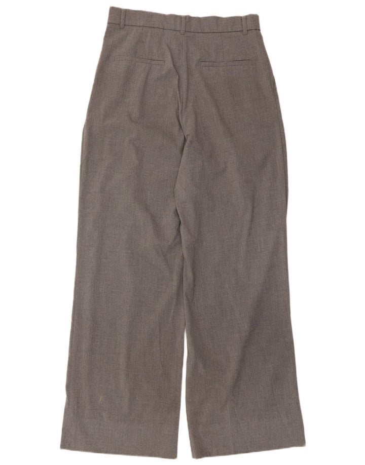 Pantaloni chino a gamba larga da donna Zara medi W30 L30 grigi