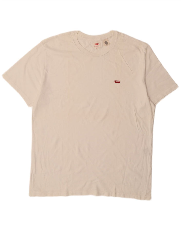 T-shirt da uomo LEVI'S Top XL in cotone bianco