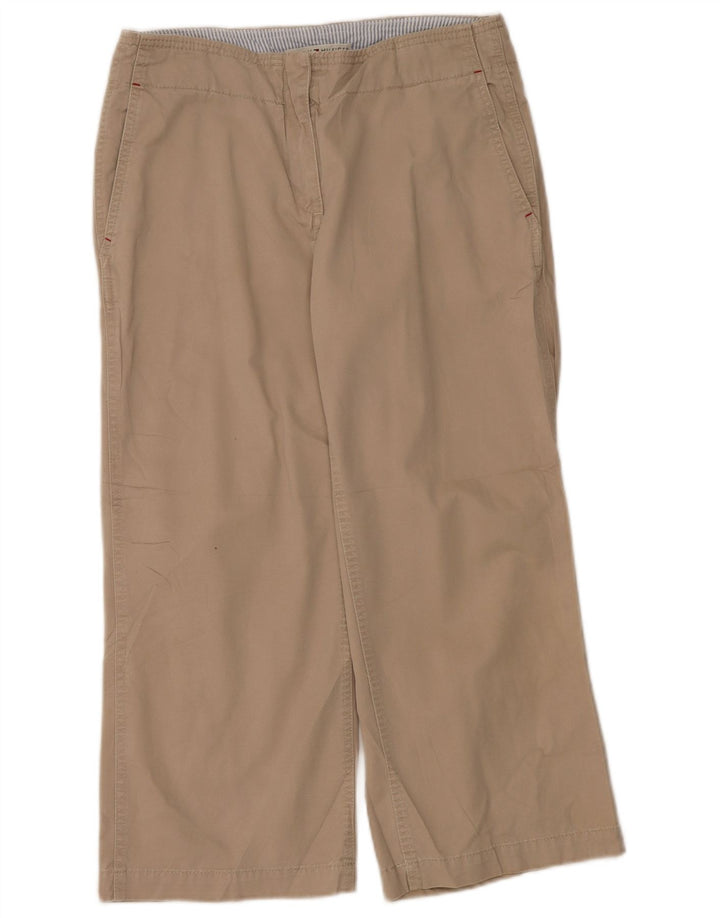 TOMMY HILFIGER Pantaloni cropped da uomo dalla vestibilità rilassata US 8 Medium W30 L25 Beige