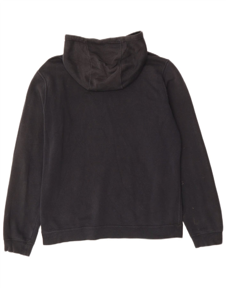 Felpa con cappuccio da uomo Nike, cotone medio nero