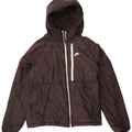 Giacca a vento con cappuccio Nike Therma-Fit da donna UK 14 media nera