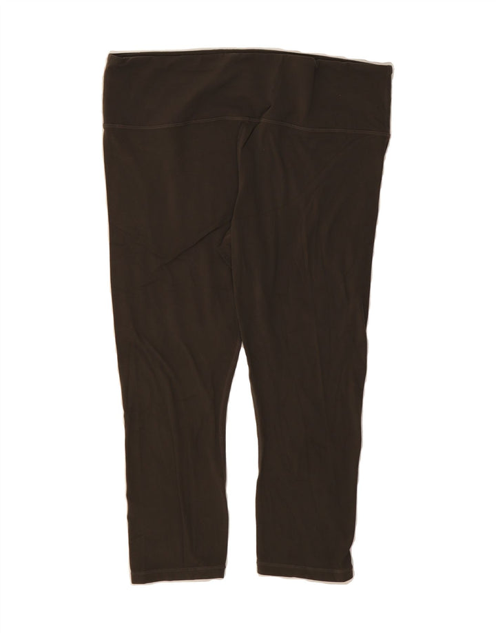 ATHLETA Womens Capri Leggings UK 18 XL Grey Cotton Vintage Athleta and Second-Hand Athleta from Messina Hembry 