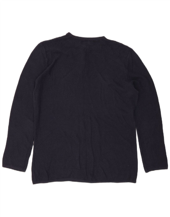Top Zara da uomo a maniche lunghe blu navy medio