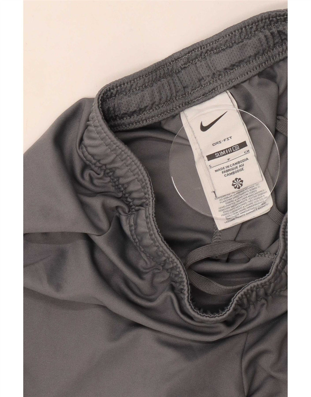 Pantaloncini sportivi Nike Dri Fit Slim da uomo, piccoli, in poliestere color block grigio