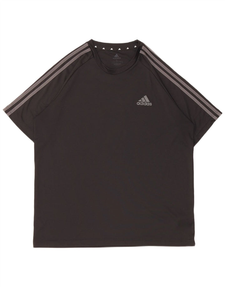 Maglietta Adidas Aeroready da uomo, grande, in poliestere nero