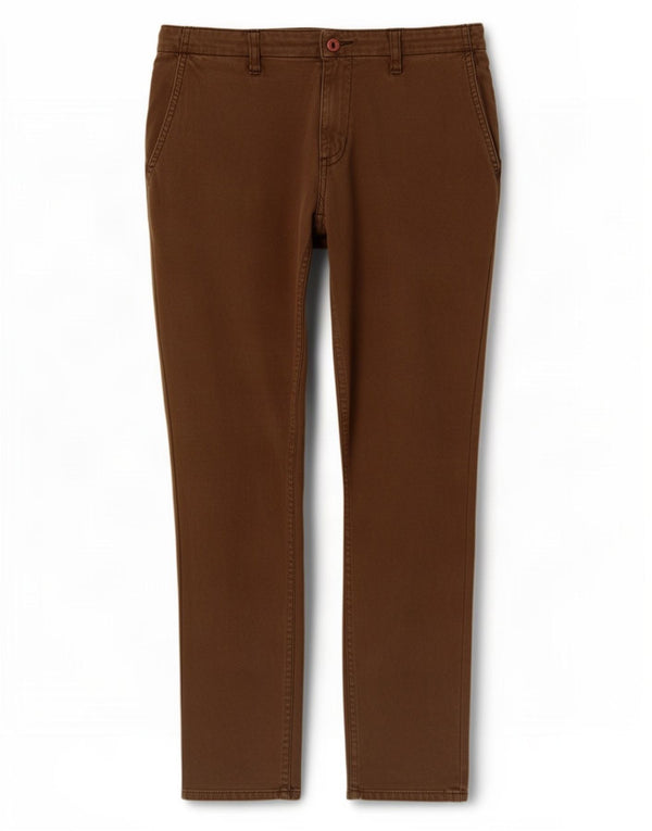 Pantaloni chino slim da uomo Carhartt W32 L32 in cotone marrone