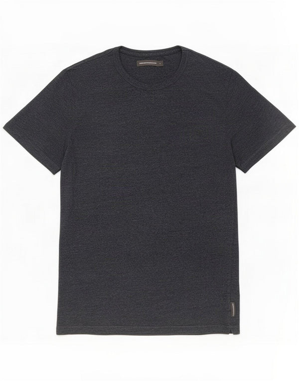 T-shirt da uomo French Connection Top grande in cotone chiazzato grigio