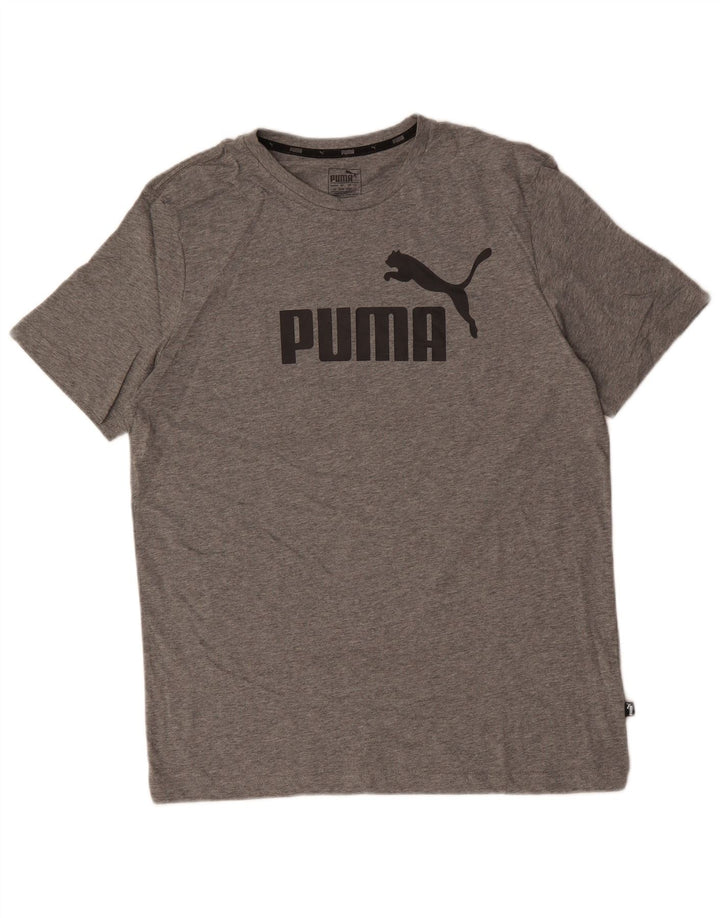 T-shirt grafica PUMA da uomo, grande, grigia screziata