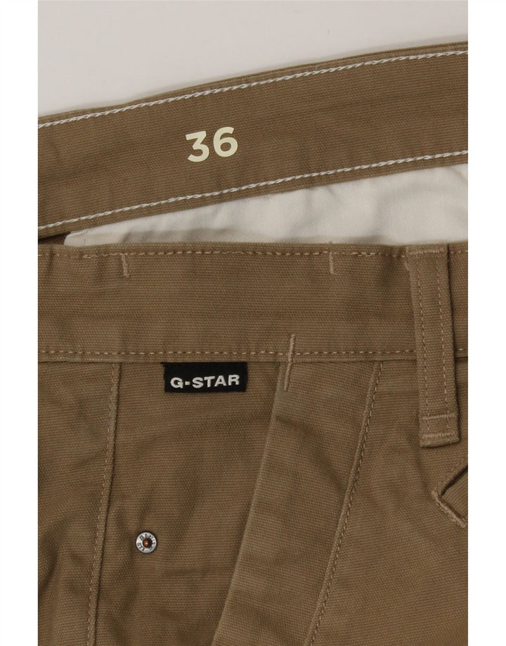 Pantaloncini chino da uomo G-Star W36 grandi in cotone kaki