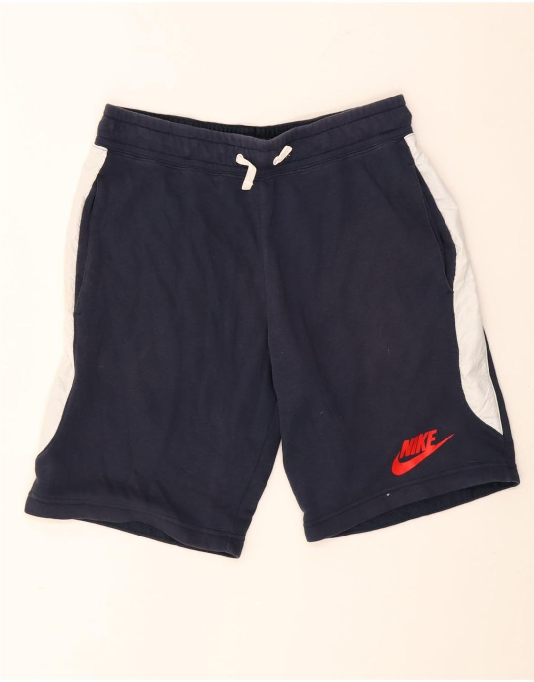 Pantaloncini sportivi Nike da uomo, cotone color block medio blu navy