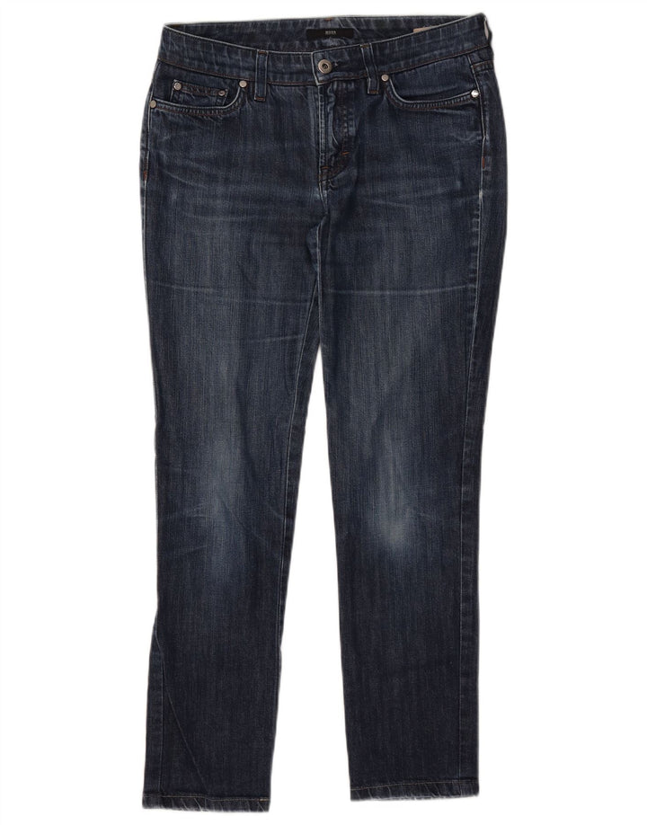 Jeans slim da donna Hugo Boss W37 L28 Blu navy