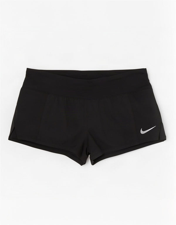 Pantaloncini sportivi Nike Dri Fit da donna UK 14 grandi neri
