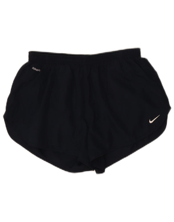 Pantaloncini sportivi da donna NIKE UK 8 Small poliestere blu navy