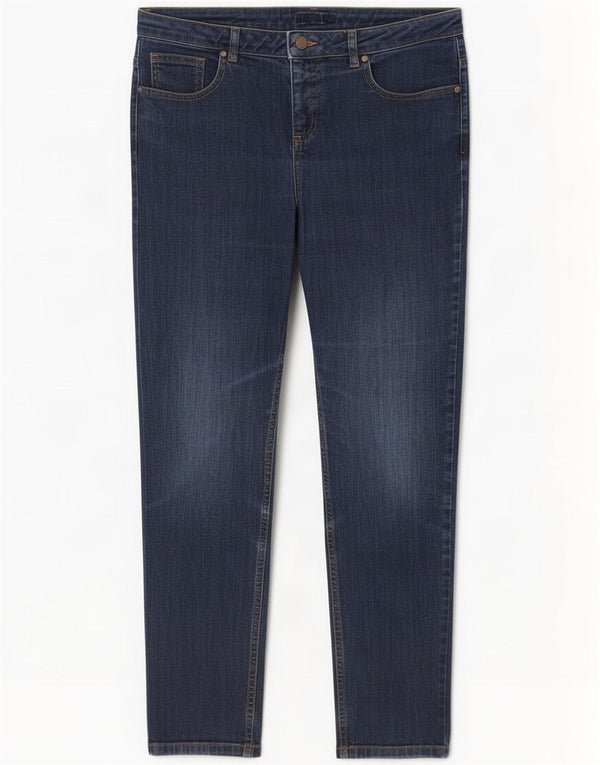 Hobbs Jeans slim da donna UK 14 Large W32 L28 Blu navy Cotone