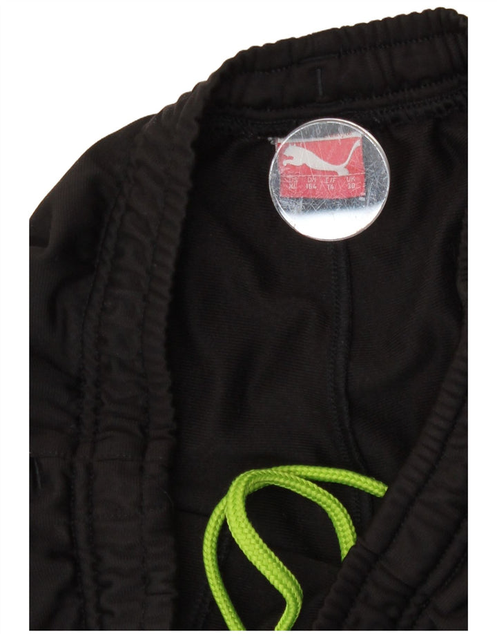 Pantaloni da tuta con grafica Puma da ragazzo, pantaloni da jogging, 13-14 anni, poliestere nero