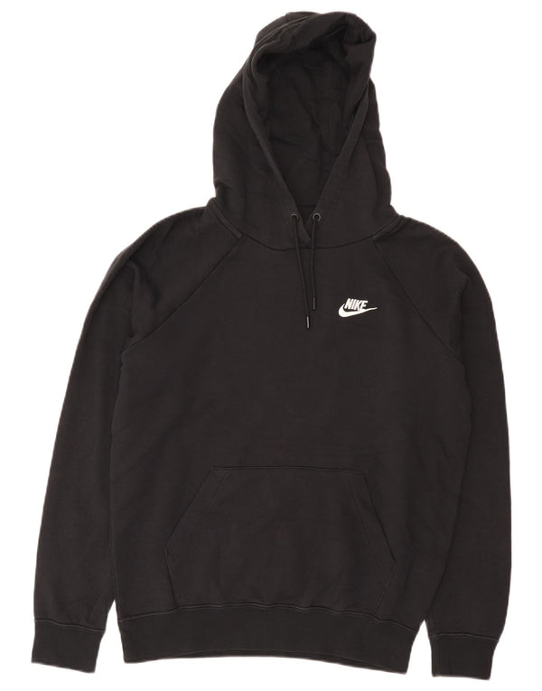Felpa con cappuccio da uomo Nike Small in cotone nero