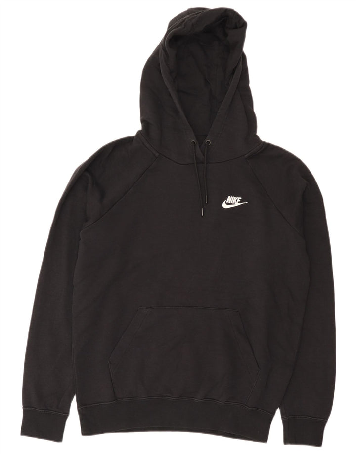 Felpa con cappuccio da uomo Nike Small in cotone nero