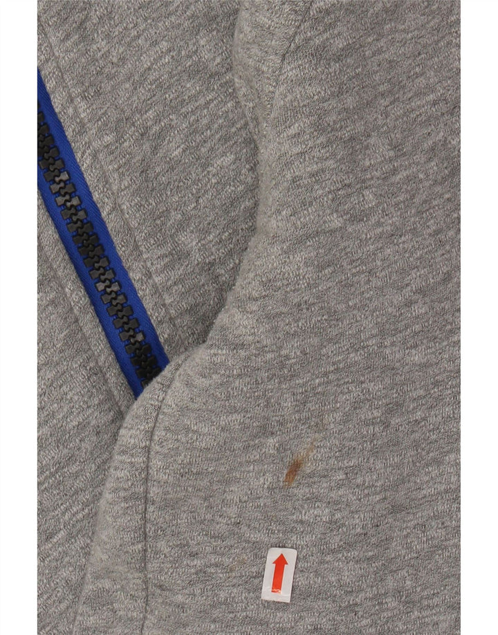 Maglione con cappuccio e zip da donna SUPERDRY UK 10 piccolo poliestere grigio