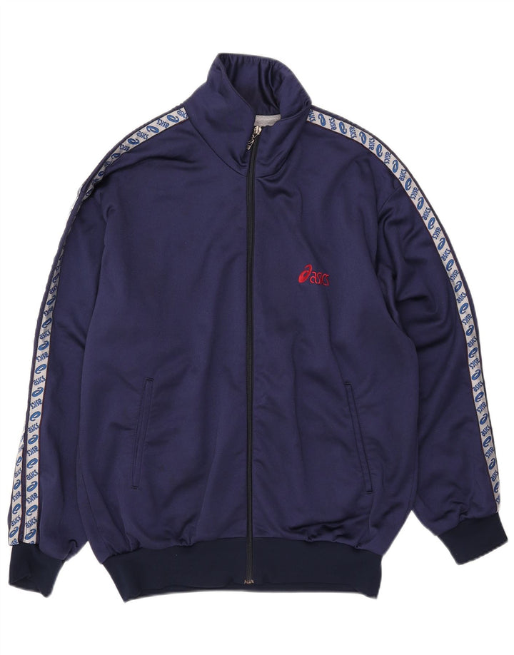 Giacca sportiva da uomo con grafica Asics XL Colorblock blu navy