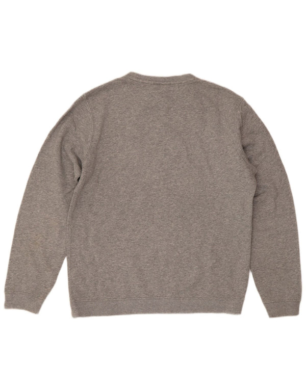 Felpa Nike da uomo con vestibilità grafica regolare, cotone grigio medio