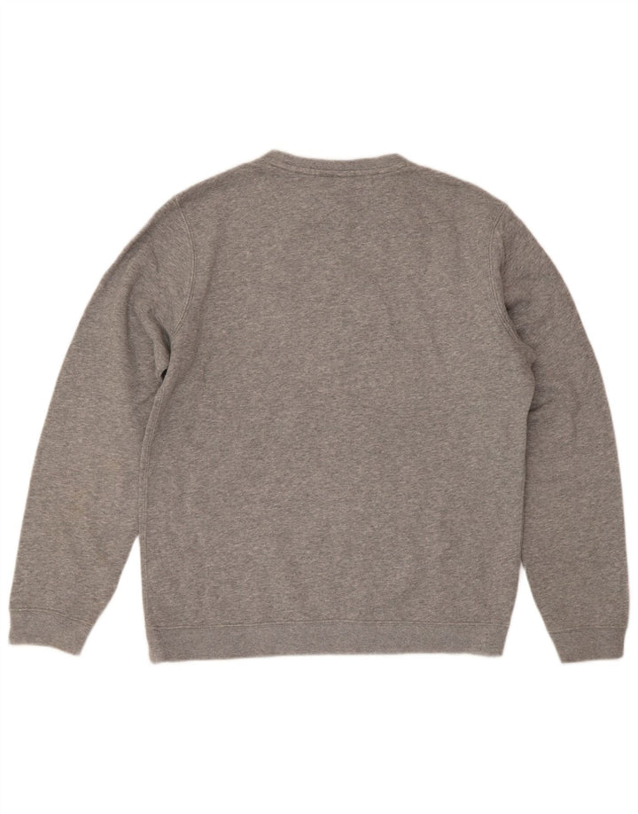 Felpa Nike da uomo con vestibilità grafica regolare, cotone grigio medio