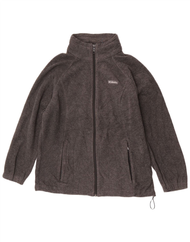 Giacca in pile Columbia da donna UK 14 grande grigia