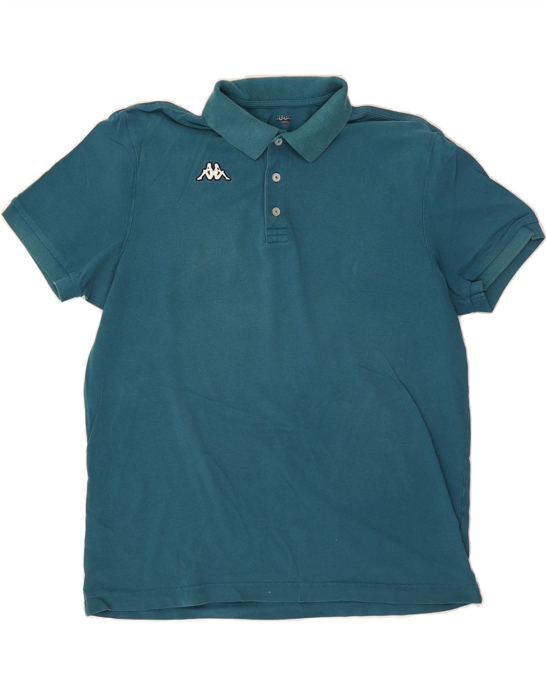KAPPA Mens Polo Shirt Large Green Cotton Vintage Kappa and Second-Hand Kappa from Messina Hembry 