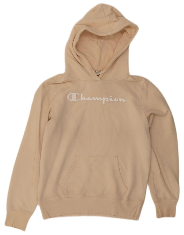 Maglione con cappuccio grafico da donna Champion UK 14 Cotone beige medio
