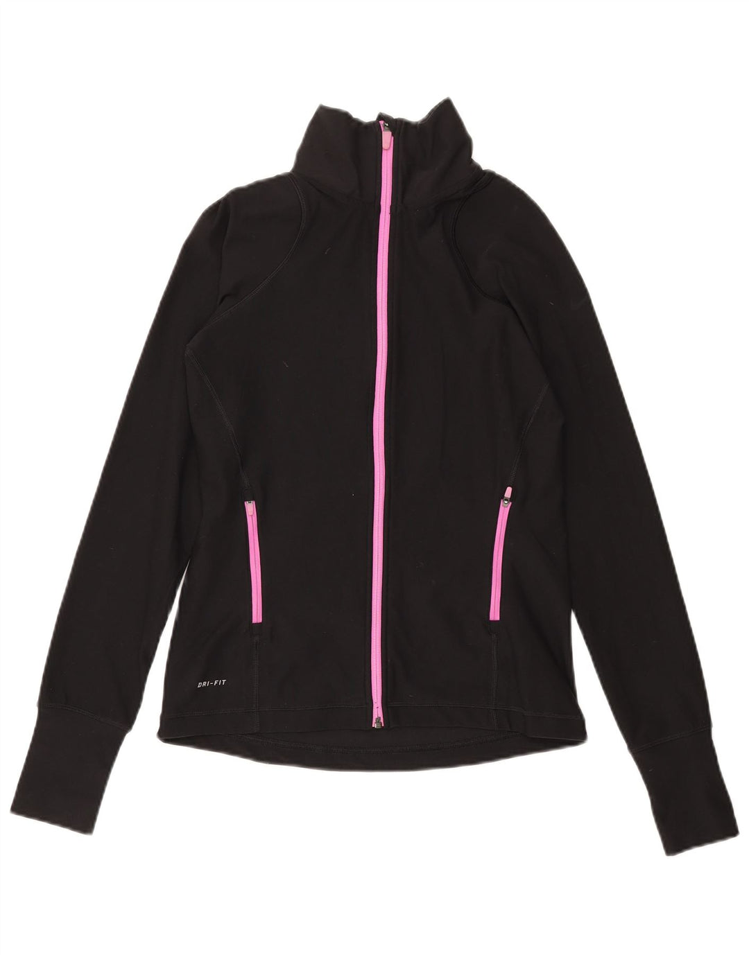 Giacca da tuta da donna Nike Dri Fit Top Jacket UK 12 Medium Nero Poliestere