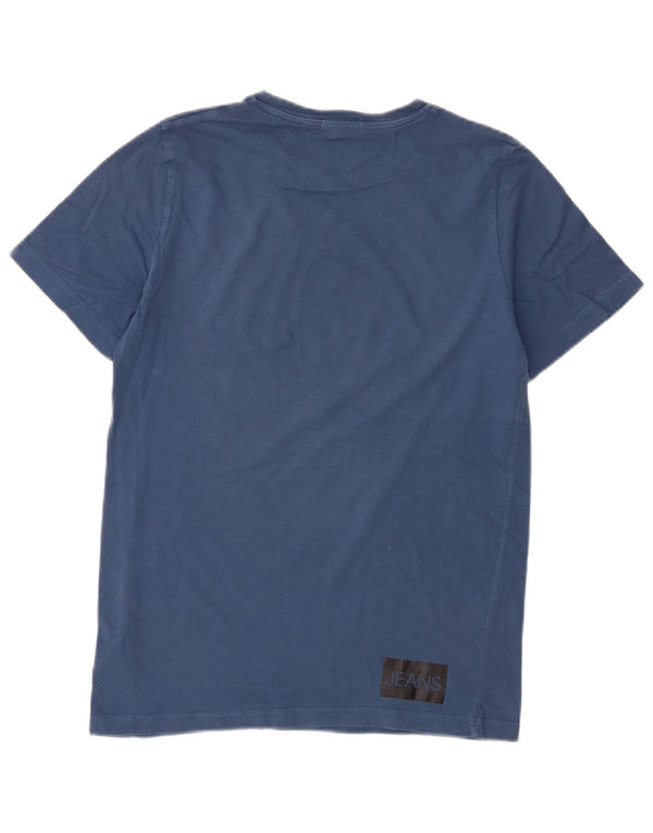Maglietta grafica da bambino Calvin Klein Jeans Top 15-16 anni in cotone blu