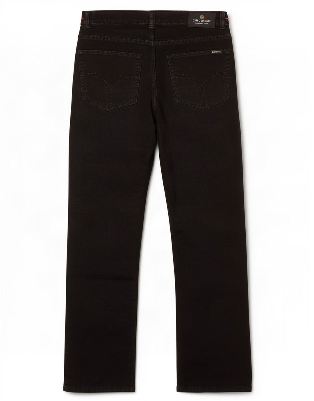 Jeans dritti da uomo Carlo Colucci W34 L32 cotone nero