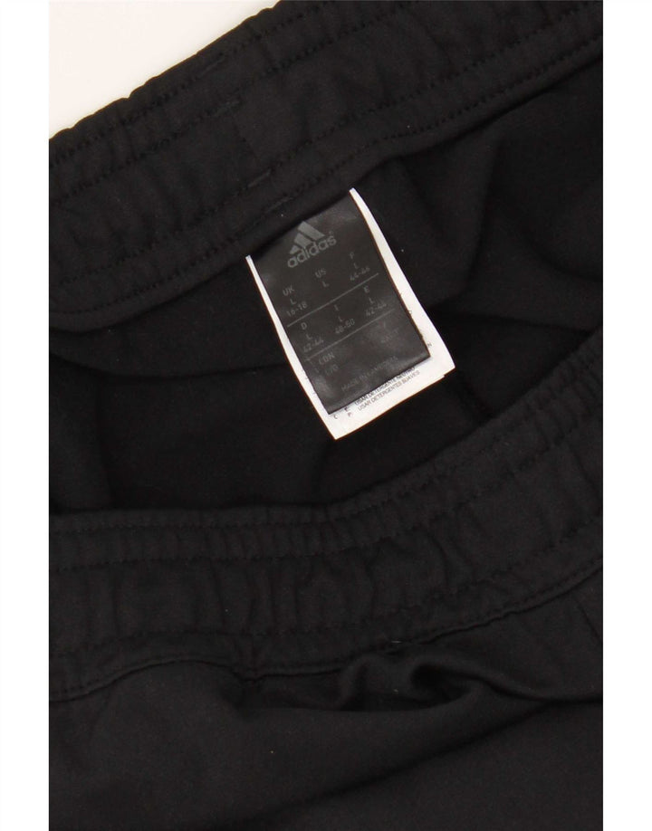 Pantaloni da tuta da donna Adidas UK 16/18 Large Nero Poliestere