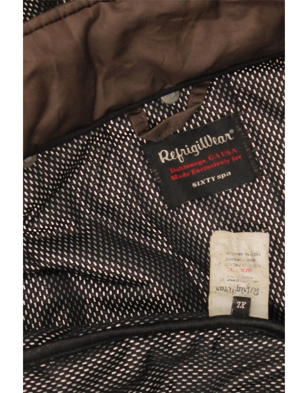 Giacca imbottita con cappuccio da donna REFRIGIWEAR UK 18 XL Marrone