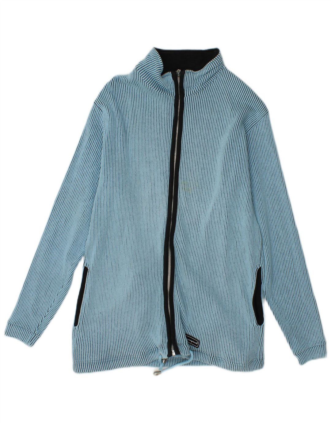 Maglione cardigan da donna CHAMPION UK 10 Piccolo cotone gessato blu