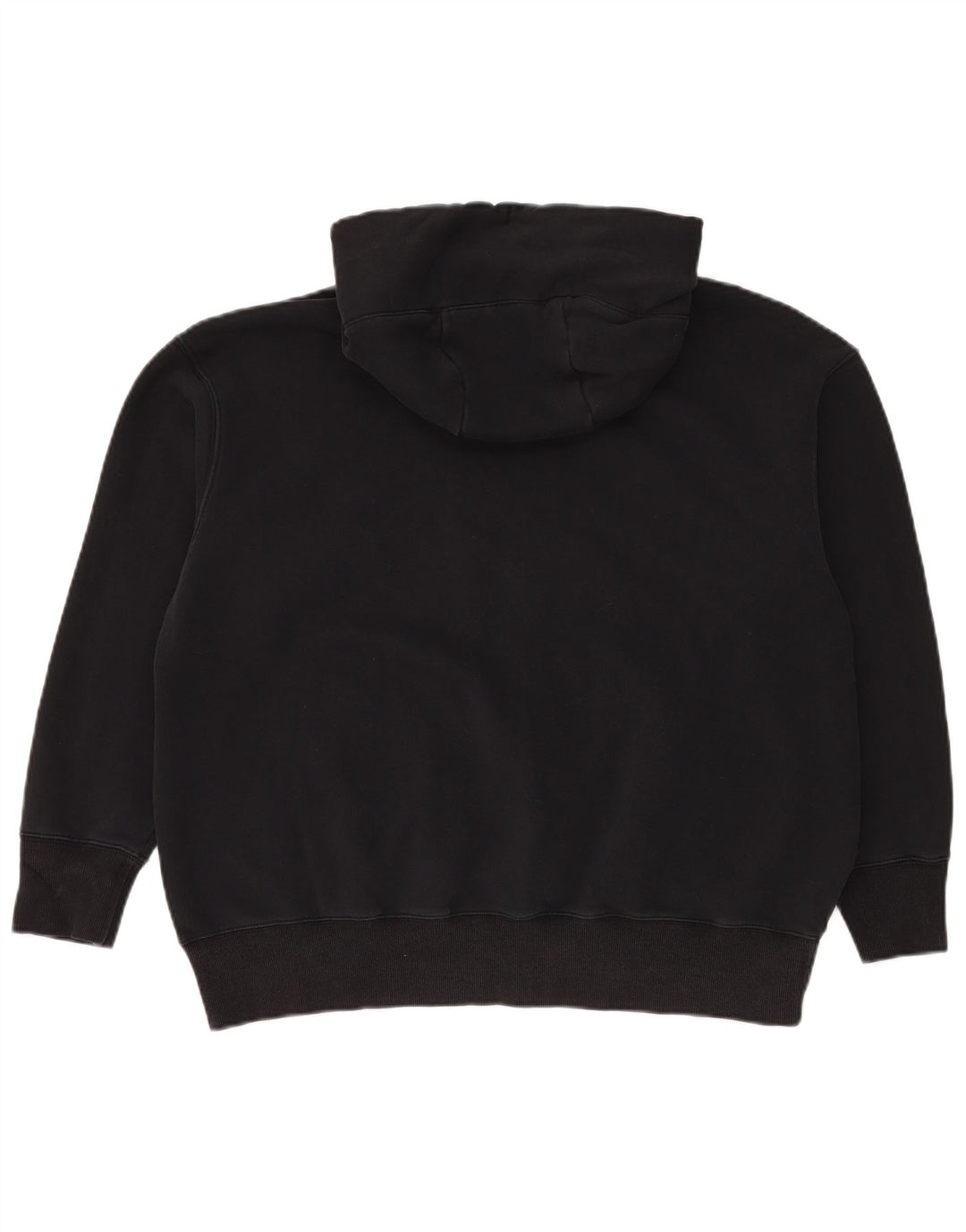 Felpa con cappuccio oversize da donna Nike UK 14 cotone medio nero