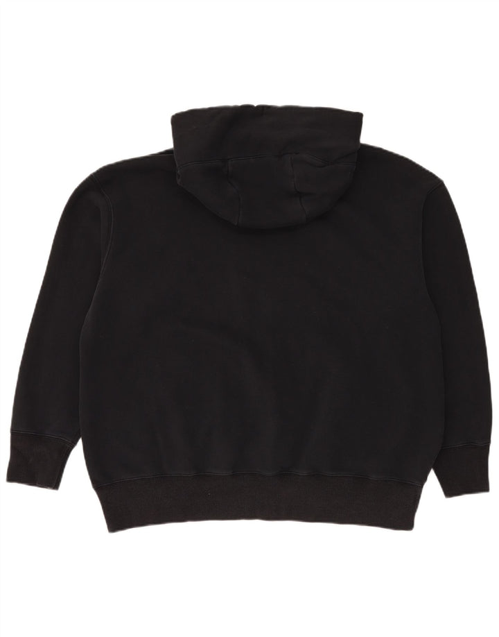 Felpa con cappuccio oversize da donna Nike UK 14 cotone medio nero