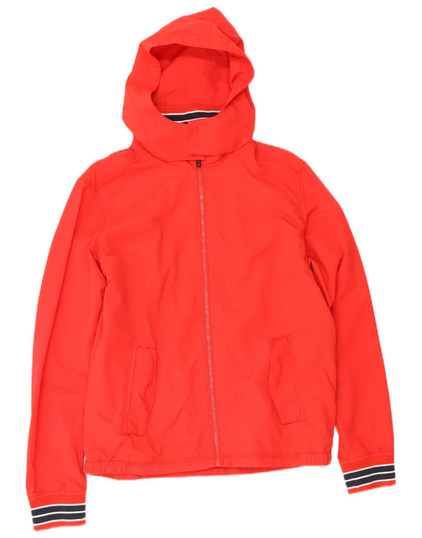 Giacca antipioggia con cappuccio Tommy Hilfiger per ragazzi 15-16 anni in nylon a righe rosse