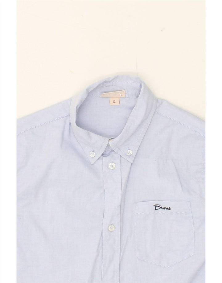 BRUMS Boys Shirt 11-12 Years Blue Cotton Vintage Brums and Second-Hand Brums from Messina Hembry 