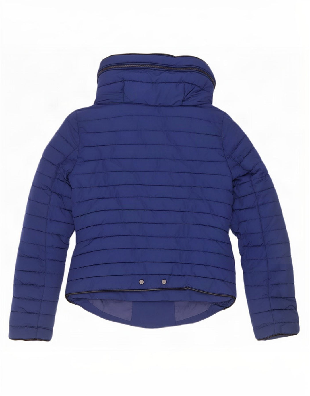 Giacca imbottita con cappuccio da donna Zara UK 10 piccola blu