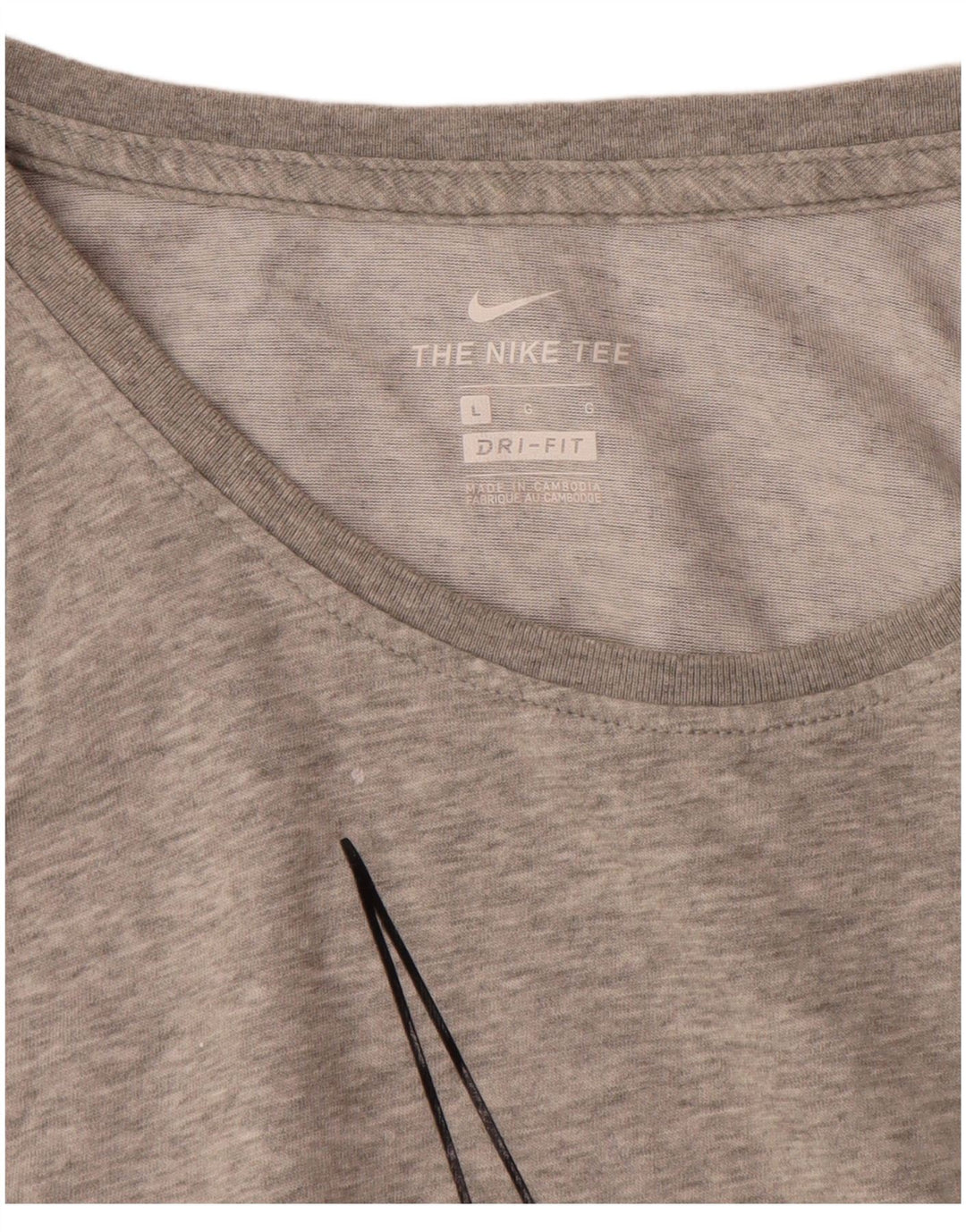 Canotta grafica Nike Dri Fit da uomo, grande, in cotone grigio