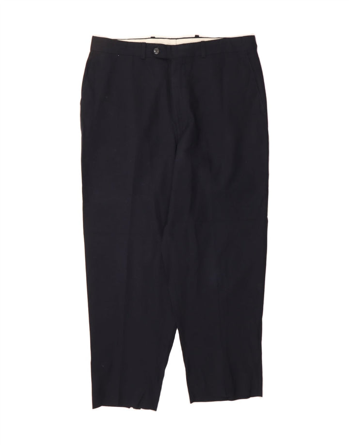 CHAPS Mens Straight Suit Trousers W34 L27 Navy Blue Vintage Chaps and Second-Hand Chaps from Messina Hembry 