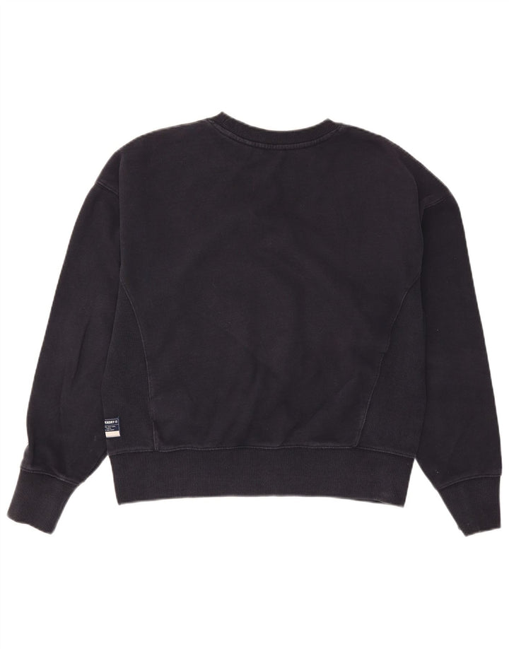 Felpa da donna Superdry Maglione UK 14 Large Blu Navy Cotone