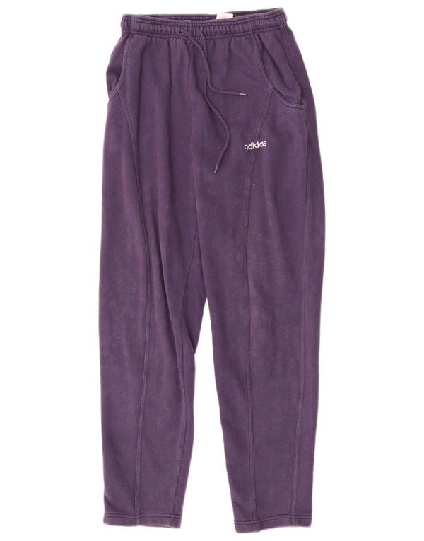 Pantaloni da tuta da donna Adidas Joggers UK 10 Small Blu Navy Cotone