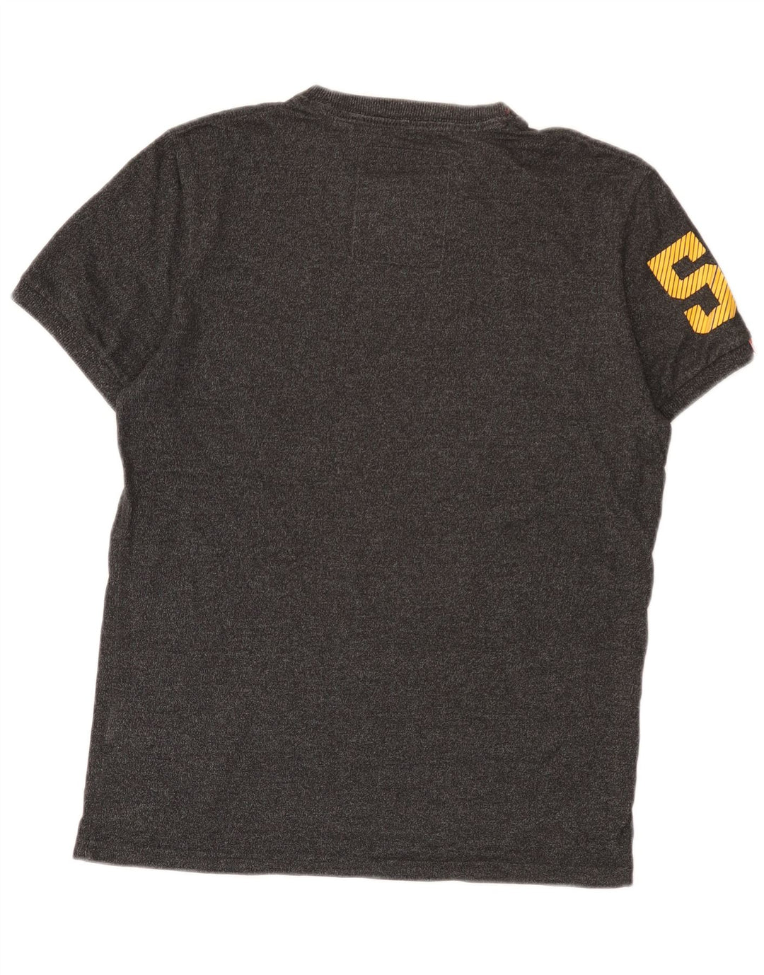 T-shirt grafica da uomo Superdry Top grande in cotone grigio