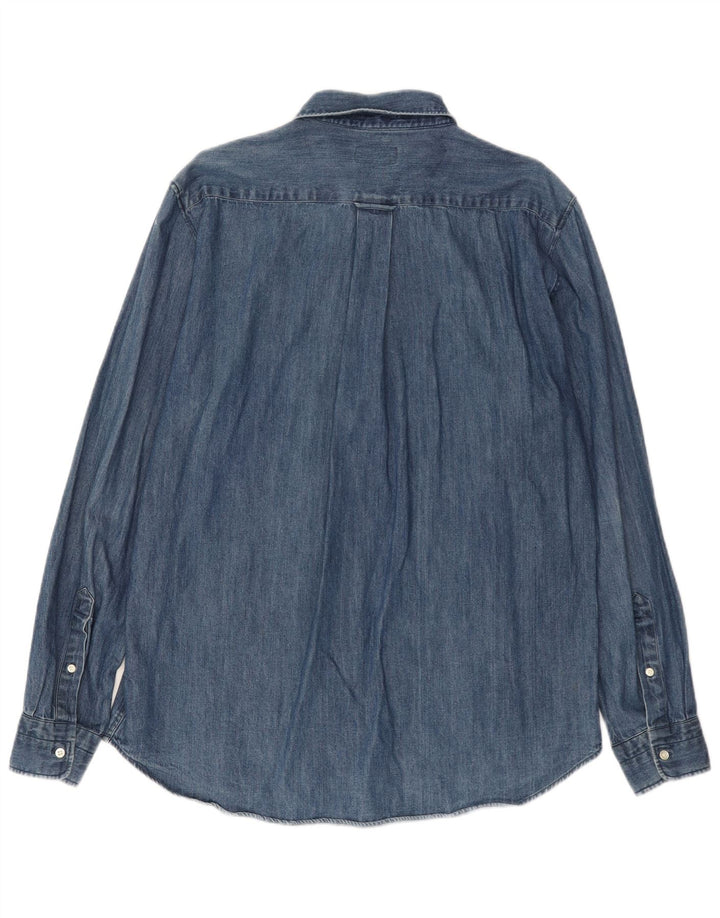 GANT Camicia in denim da uomo XL in cotone blu